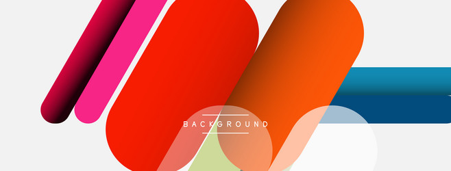 overlapping round shapes and lines background vector image