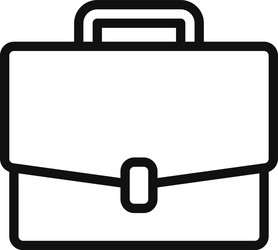 Briefcase icon in modern design style for web vector