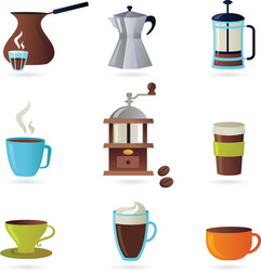 Coffee design elements Royalty Free Vector Image