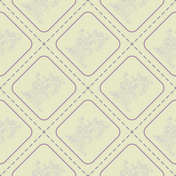 Seamless pattern with symbols from aztec codices vector