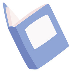 isolated colored open book sketch icon vector image