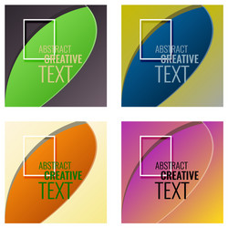 minimal geometric coverage a set of modern vector image