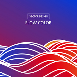 Abstract wave pattern liquid forms design vector