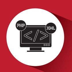 system programmer design vector image