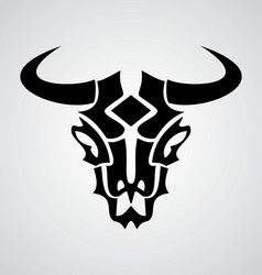tribal bulls head Vector Image