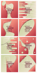 minimal geometric coverage a set of modern vector image