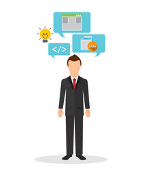 programming language vector image
