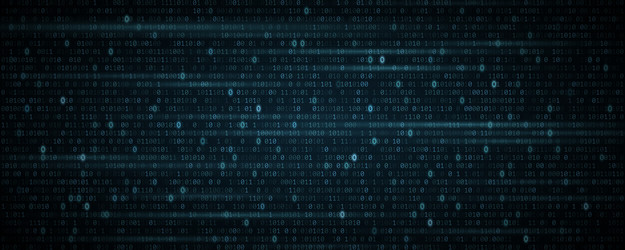Digital Binary Code Background vector image