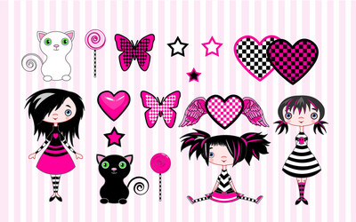 Emo Character High-Res Vector Graphic - Getty Images