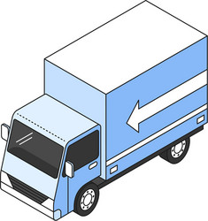 Isometric truck vector