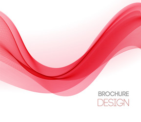 abstract background with red smooth color vector image
