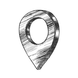 navigation map pointer gps location sign vector image