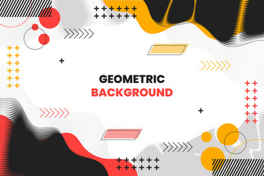 Abstract minimal memphis geometry background vector