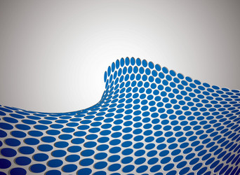 Wave halftone pattern Royalty Free Vector Image