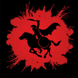 Spartan Horse Warrior Vector Image
