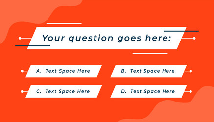 multiple option choice banner for menu and voting vector image
