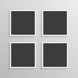 set of frames with a simple design vector image