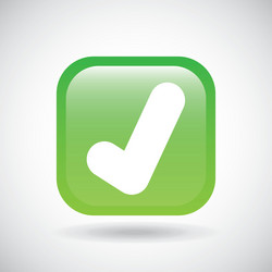 check mark icon button design graphic vector image