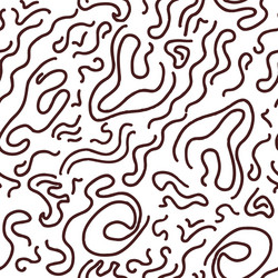 curved and wavy lines abstract seamless pattern vector