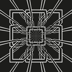 geometric line pattern abstract square design vector image