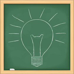 Hand drawn bulb vector