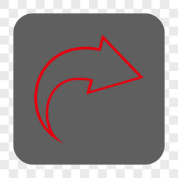 redo rounded square button vector image
