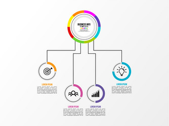 infographic design template with options steps vector image