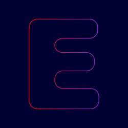 Letter e sign design template element Royalty Free Vector