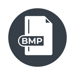 bmp file format icon bitmap image extension vector image