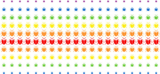 bug shape halftone spectrum pattern vector image