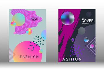 future futuristic template with abstract forms vector image