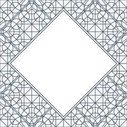 linear geometry background with frame vector image