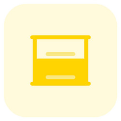 Small kitchen cabinet setup on the wall Royalty Free Vector