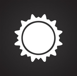 sun icon on background for graphic and web design vector image