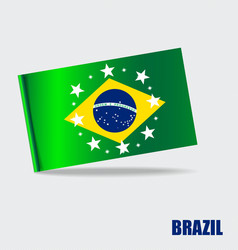 Brazil flags concept design vector