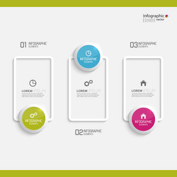 comparative chart with templates for presentation vector image