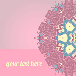 ornate frame with sample text vector image
