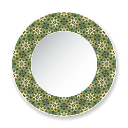 Decorative plate with circular pattern vector