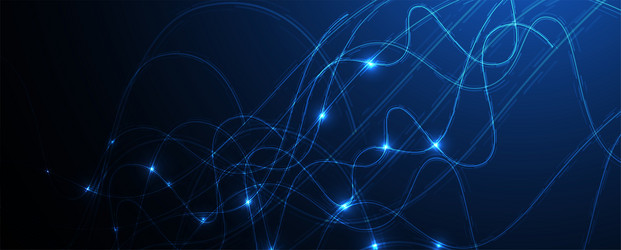 neural network concept connected cells with links vector image
