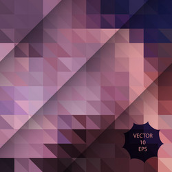 abstract background with pink colorful triangles vector image