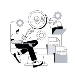 document management soft abstract concept vector image