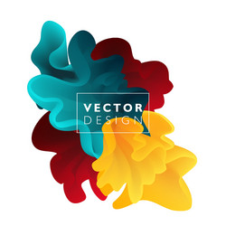 Abstract color cloud vector