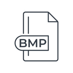 bmp file format icon bitmap image extension vector image