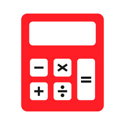 calculator icon mathematics web button internet vector image