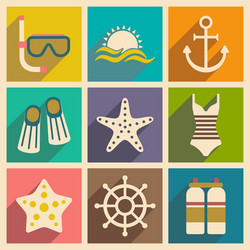 flat with shadow concept and mobile application vector image