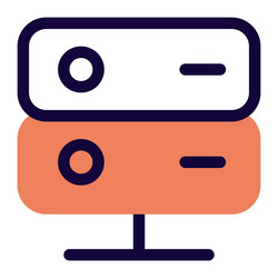 multiple server for providing network services vector image