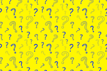 seamless pattern question marks doodle vector image