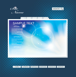web page layout design vector image