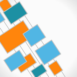 color version of text square vector image