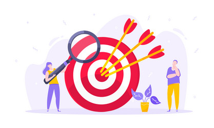 Goal achievement business concept sport target vector